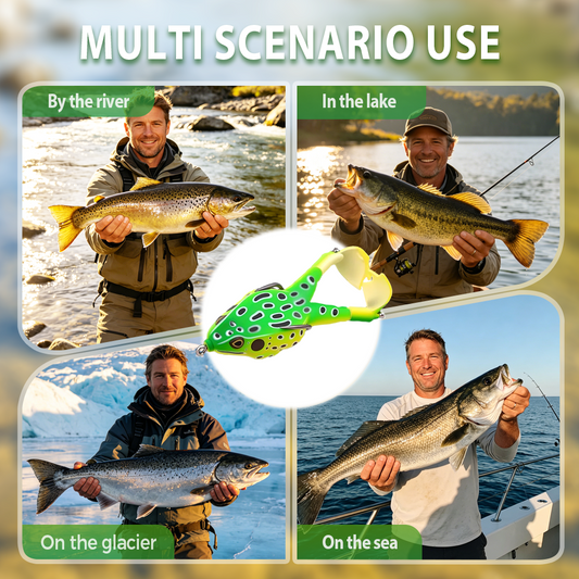 Weedless Action Propeller Frog Lure