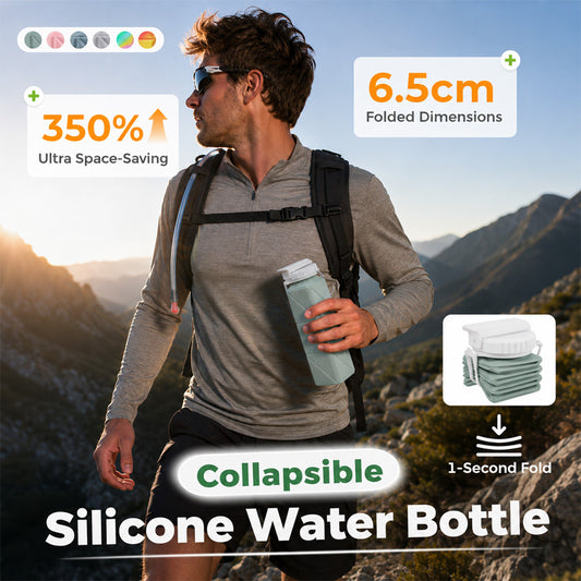 🎁 Limited Offer | Buy 2 Get 1 Free | Ultra-Portable Collapsible Silicone Water Bottle!