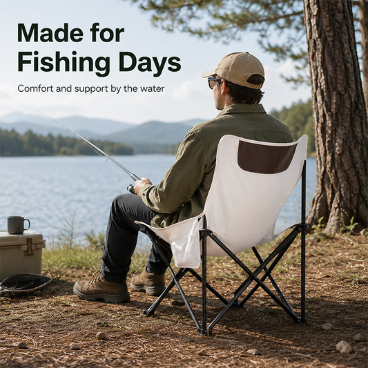Portable Folding Moon Camping Chair