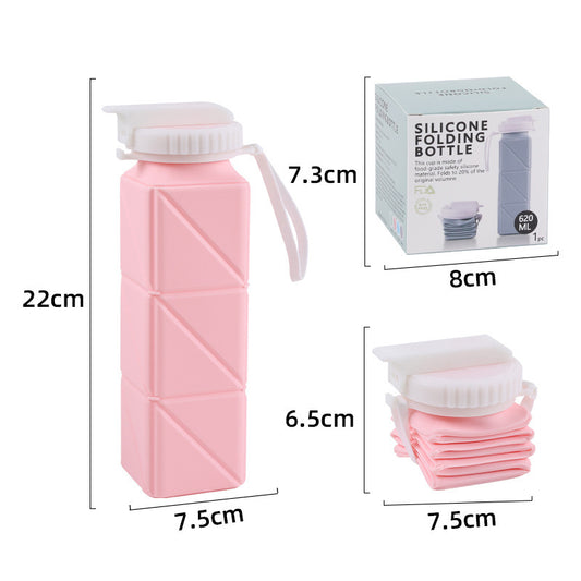 Ultra-Portable Collapsible Silicone Water Bottle