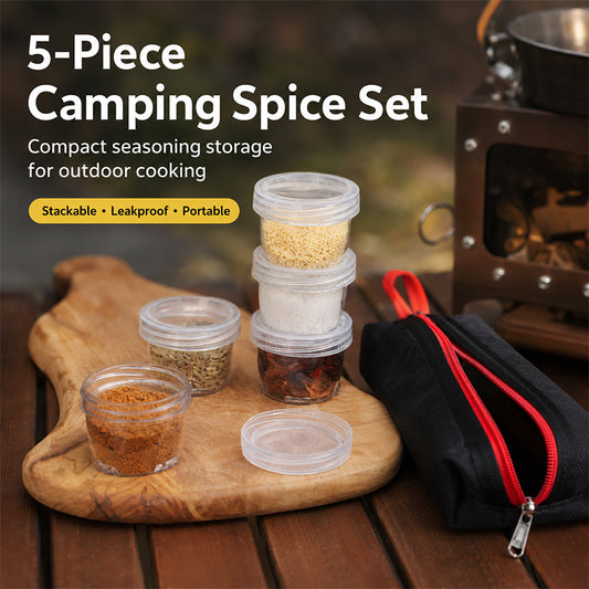 5-Piece Camping Spice Set – Compact