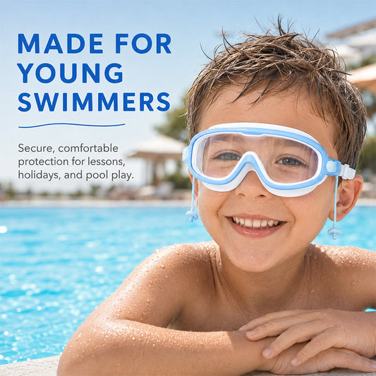 Anti-Fog Kids Swimming Goggles with Ear Plugs