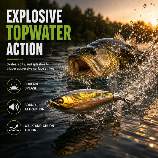 Topwater Propeller Fishing Lure for Bass Pike Perch