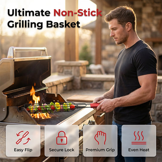 Non-Stick Bbq Grilling Basket
