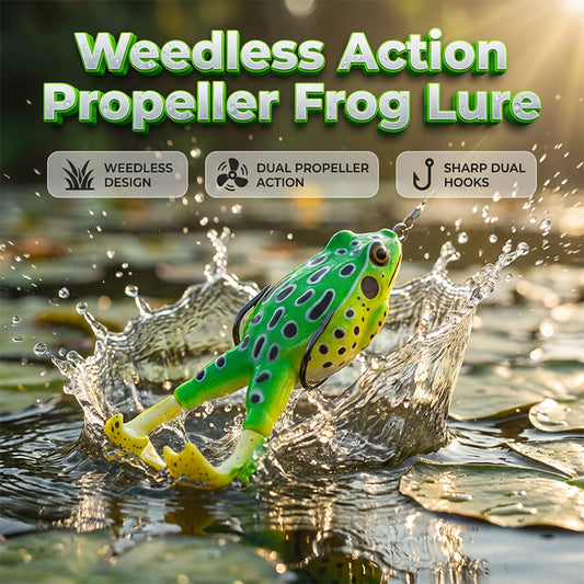 Weedless Action Propeller Frog Lure