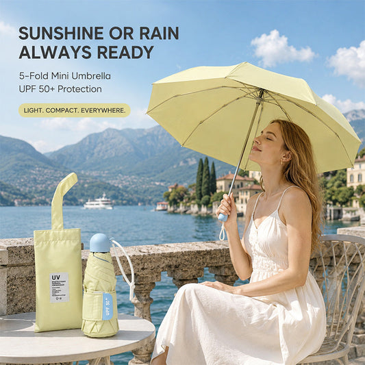 290g, Pocket‑Sized, 5‑Fold – This Mini Umbrella Made Me Ditch My Big Clunky One for Good