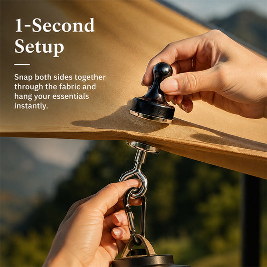 Magnetic Camping Tent Hanging Hook Clip