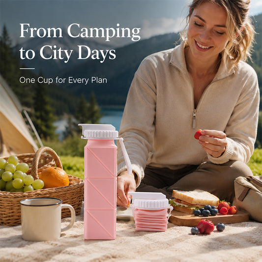 Ultra-Portable Collapsible Silicone Water Bottle