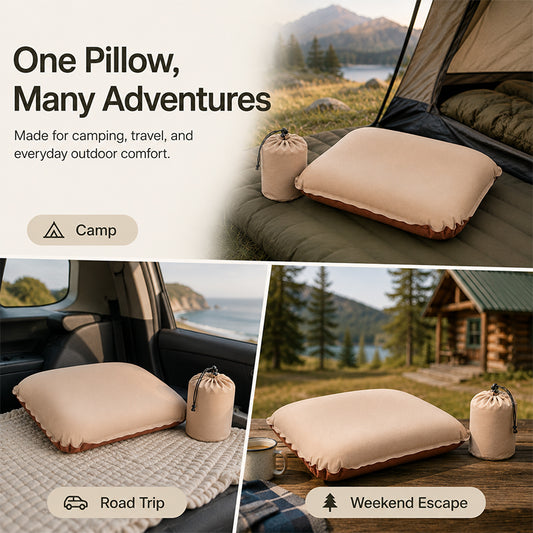 Self Inflating Camping Pillow