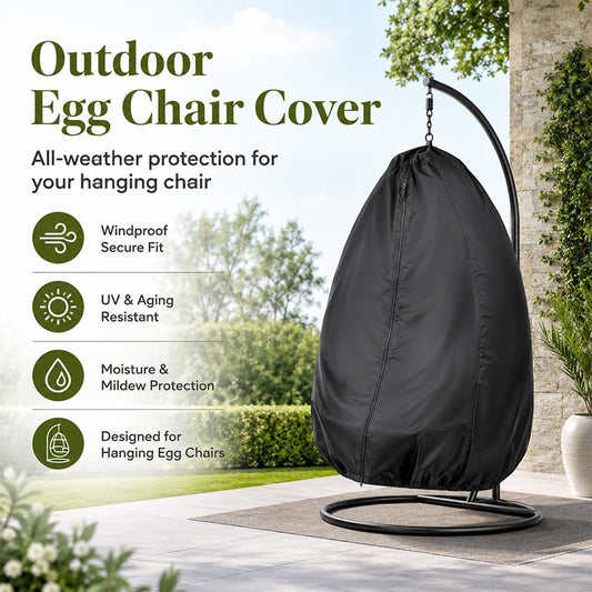 Waterproof Egg Shaped Hanging Swing Chair Cover | 210D Oxford Fabric