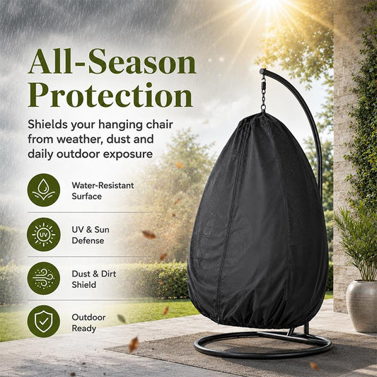 Waterproof Egg Shaped Hanging Swing Chair Cover | 210D Oxford Fabric