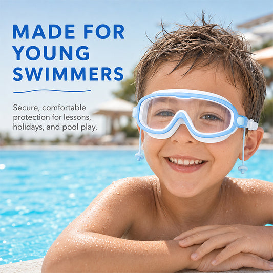 Anti-Fog Kids Swimming Goggles with Ear Plugs
