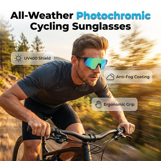 All-Weather Photochromic Cycling Sunglasses