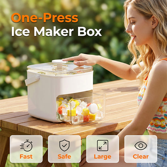 One-Press Ice Maker Box