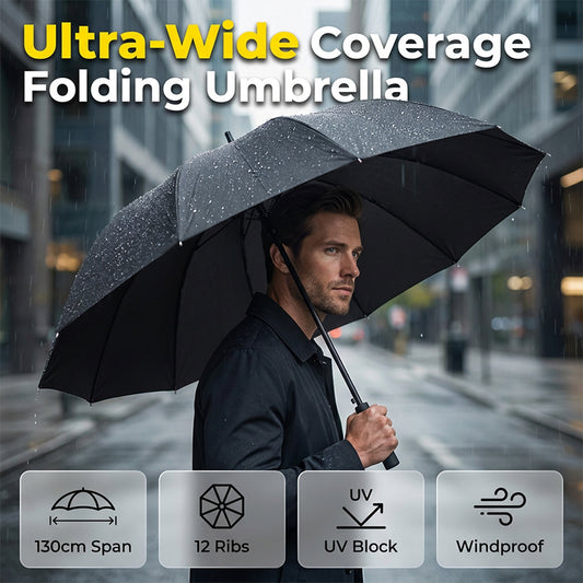 Ultra-Wide Coverage Folding Umbrella