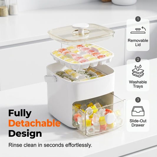 One-Press Ice Maker Box
